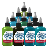 Blue Lagoon Set Tattoo Ink - tommys supplies